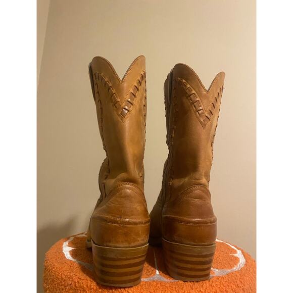 Durango woven leather mens cowboy western boots size 10 D * main image 6